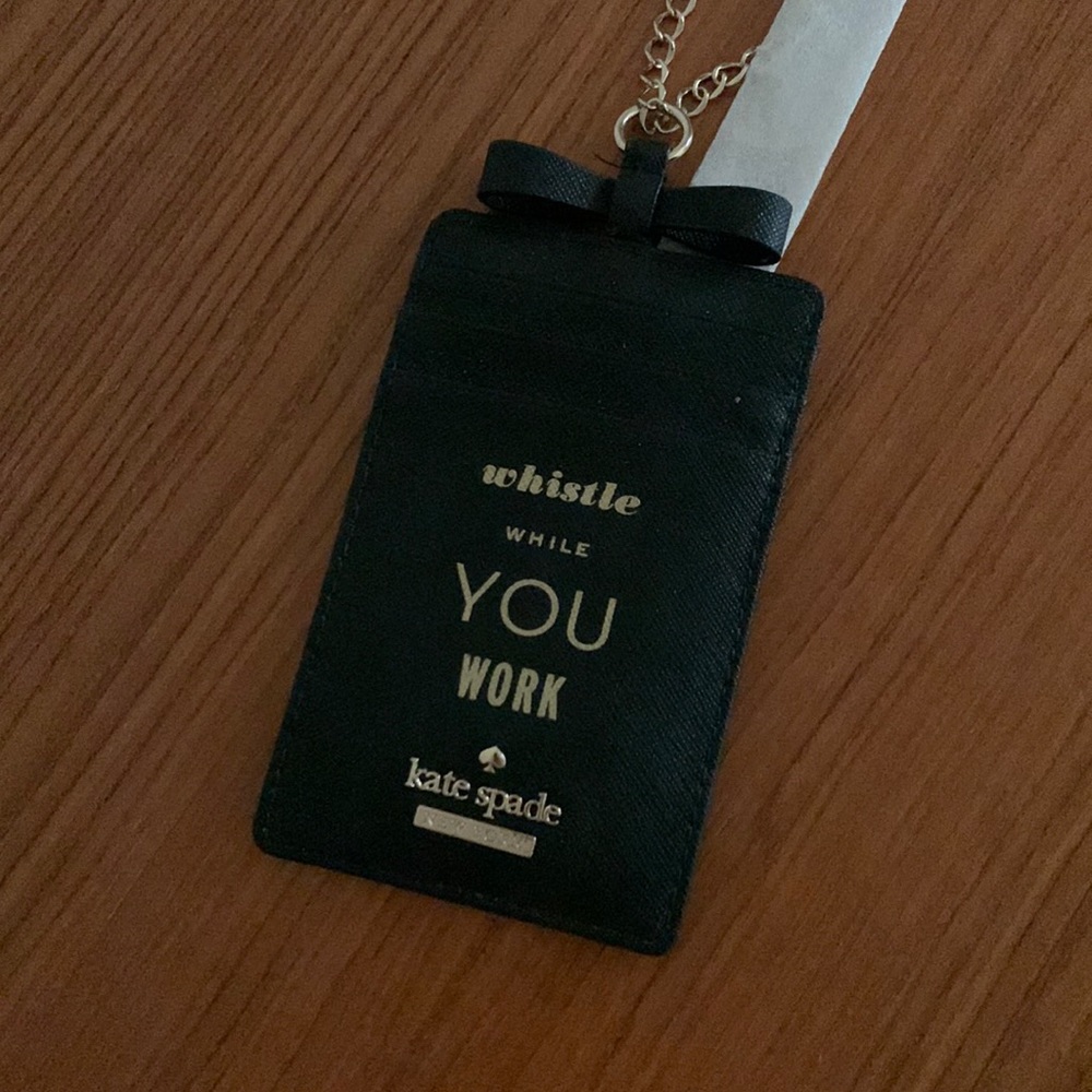 Kate Spade badge or card holder / lanyard